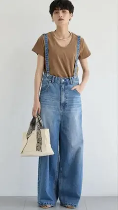 バンヤードストーム ワイド デニム サスペンダー サロペット 1のサムネイル