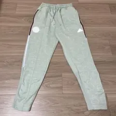 adidas 幾何学模様 トラックパンツ ミントグリーン