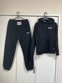 LONSDALE ロンズデール　ブラック スウェットセット　上下　イギリス　Mのサムネイル