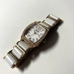 folli follie フォリフォリ 石付 レディース腕時計 稼動品