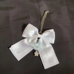 シナモロール リボンチャーム キーホルダー
