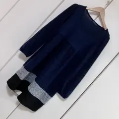 NICOLE ネイビー グレー ストライプ チュニックのサムネイル