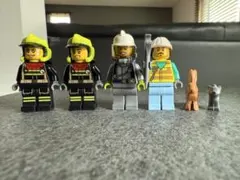 LEGO フィギュアセット 消防士と動物