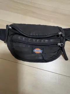 Dickies ブラック ウエストバッグ