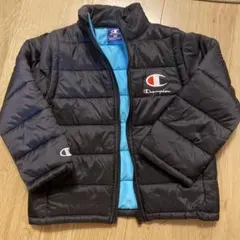 Champion キルティングジャケット 100cm 黒/水色