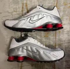 【希少・美品】ナイキ ショックス R4 シルバー29cm