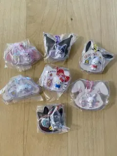 【新品未使用】サンリオ キャラクターズ パッケージチャーム 7種セット
