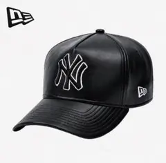 ニューエラ　MLB ニューヨークヤンキース　レザーAフレームボールキャップ