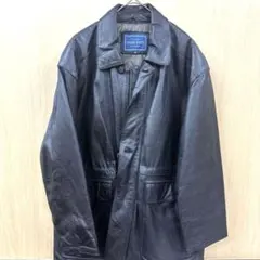 本革 PIERRE BONÉE 黒 レザー ロングコート Mサイズ　牛革