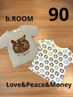 タイガーTシャツ ライオンTシャツ セット　90