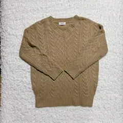 《select MOCA》セレクトモカ　 ニット　セーター　ケーブル　Ｖネック