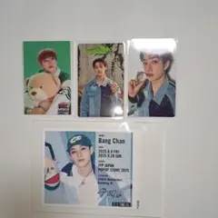 スキズBang Chan 缶ラベル、トレカ