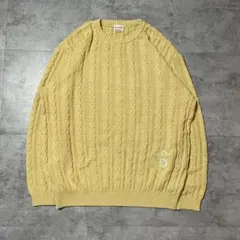 GIO SPORT イエロー ケーブルニット Mのサムネイル