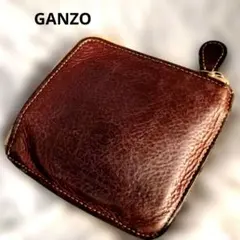 GANZO ガンゾ L字ファスナー コンパクトウォレット 本革 ミニ財布 茶のサムネイル