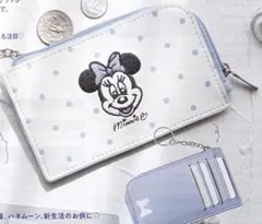 ミニーマウス　カード&コインケース　ゼクシィ 2026年1月号付録