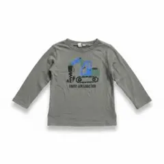 Samansa Mos2 Lagom 働く車 長袖Tシャツ 95 カーキのサムネイル