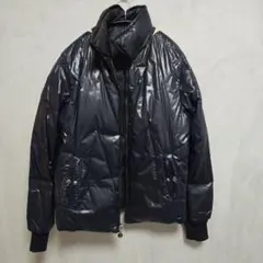 ネイビー ダウンジャケット MONCLERジッパー