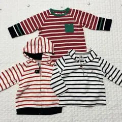 プチバトー　74㎝　まとめ売り　カバーオール　パーカー　ロンT ボーダー
