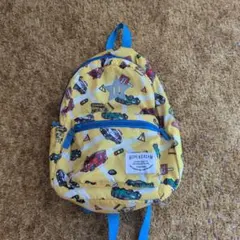 【キッズ】Kids Foret リュックサック イエロー 働く車柄のサムネイル