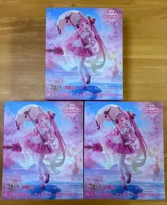 初音ミク 桜ミク AMP+ フィギュア 桜ドレスver. ３体セット