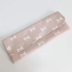 カトラリーケース リボン柄 ハンドメイド ラスト1点