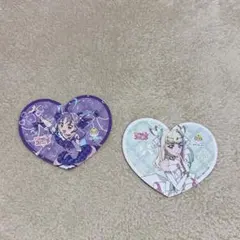 ビアードパパ　プリキュア 紙製コースター(ホログラム加工）