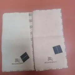 BURBERRY 　タオルハンカチ　2枚 サイズ　25×25.5cm位