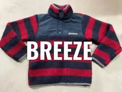 BREEZE フリース　トレーナー　 赤 ネイビー　120