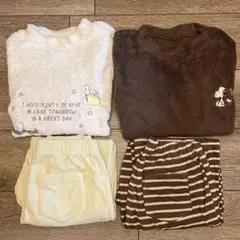 ユニクロ　150 女の子　フリースパジャマセット（スヌーピーなど）