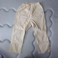 【中古】ブランシェス　branshes クロップドパンツ　シャンブレー 130のサムネイル