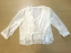【新品・未使用】透け感長袖ブラウス