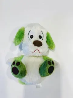 いないいないばぁ　ワンワン　ぬいぐるみ 白と緑