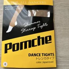 チアダンス　Pomche シマー ストラップタイツ S トレンカタイプ