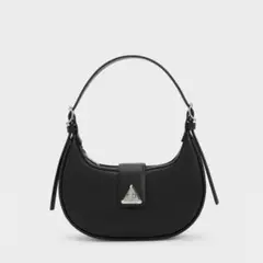 CHARLES & KEITH トライアングルバックル ベルトショルダーバッグ