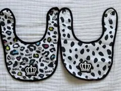 【美品】ベビードール　リバーシブル　スタイ　2点セット