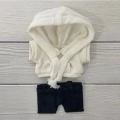 HANIMONI ぬい服 上下セット パーカー 白