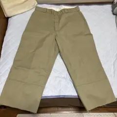 ディッキーズ　ダブルニー カットオフ　Dickies カーキ