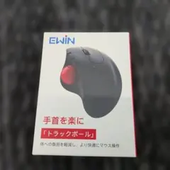 EWIN トラックボールマウス 本体ブラック+グレー