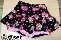 ♡EARTHMAGIC ハート柄フリル・デニムスカート　 2点セット売り♡