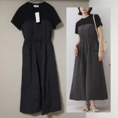 オペークドットクリップ　ドッキングワンピース