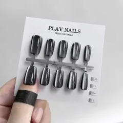 新品 マットブラック ネイルチップ 10個セット