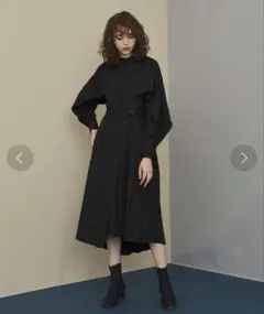 【極美品✨】ETRE TOKYO／バックオープンツイストシャツワンピース 黒 F 極美品✨】ETRE TOKYO／バックオープンツイストシャツワンピース 黒 F