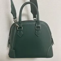 Mila Owen ダークグリーン ショルダーバッグ