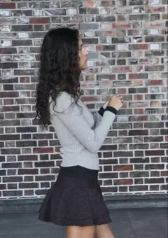 ZARA モックレイヤーモックレイヤードドレープTシャツ　S