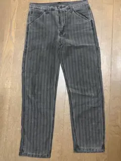 グレー ストライプ デニムパンツ W30 L32