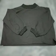 大きいサイズ 裏起毛 LLサイズ ブラックトップス 暖かいトップス トレーナー