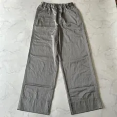 MACPHEE TOMORROWLAND サテン風パンツ カーキ レディース