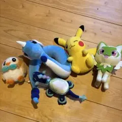 ポケモン ぬいぐるみ 5体セット　ピカチュウ　ニャオハ　モクロー　テラパゴス