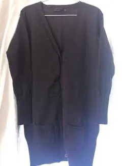 【美品】ZARA ワイドリブ カーディガン L