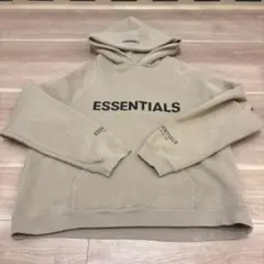 ESSENTIALS ベージュ フード付きパーカー
